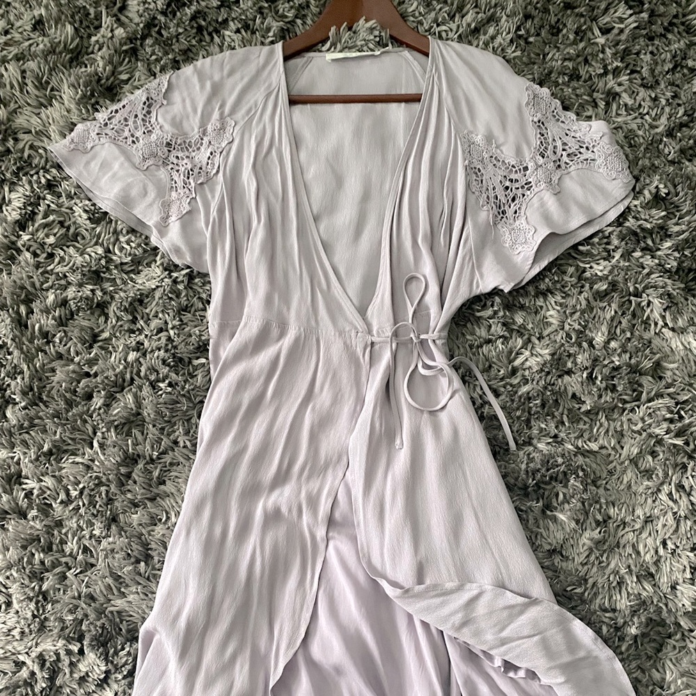 ASTR The Label midi wrap dress